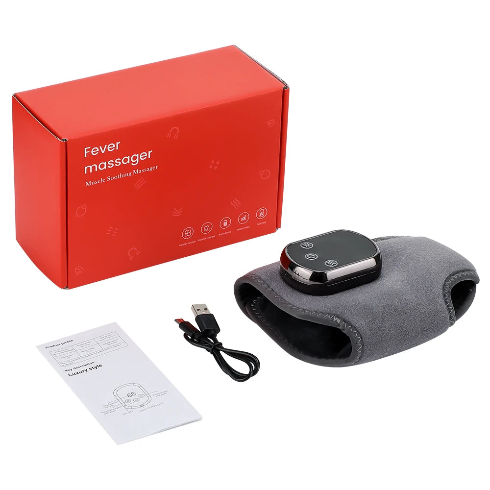 Hailicare Electric Heated Foot Ankle Massager With Vibration Support