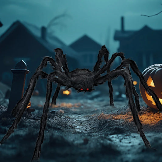 Giant Hairy Spider Halloween Outdoor Yard Decoration Prop