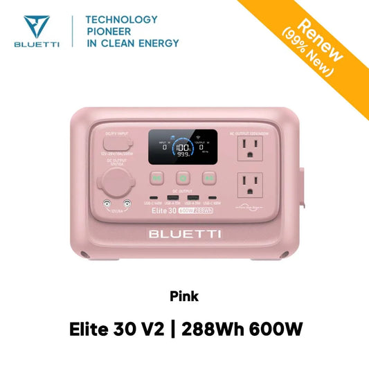 BLUETTI Elite 30 V2 Portable Power Station Solar Generator For Outdoor Use