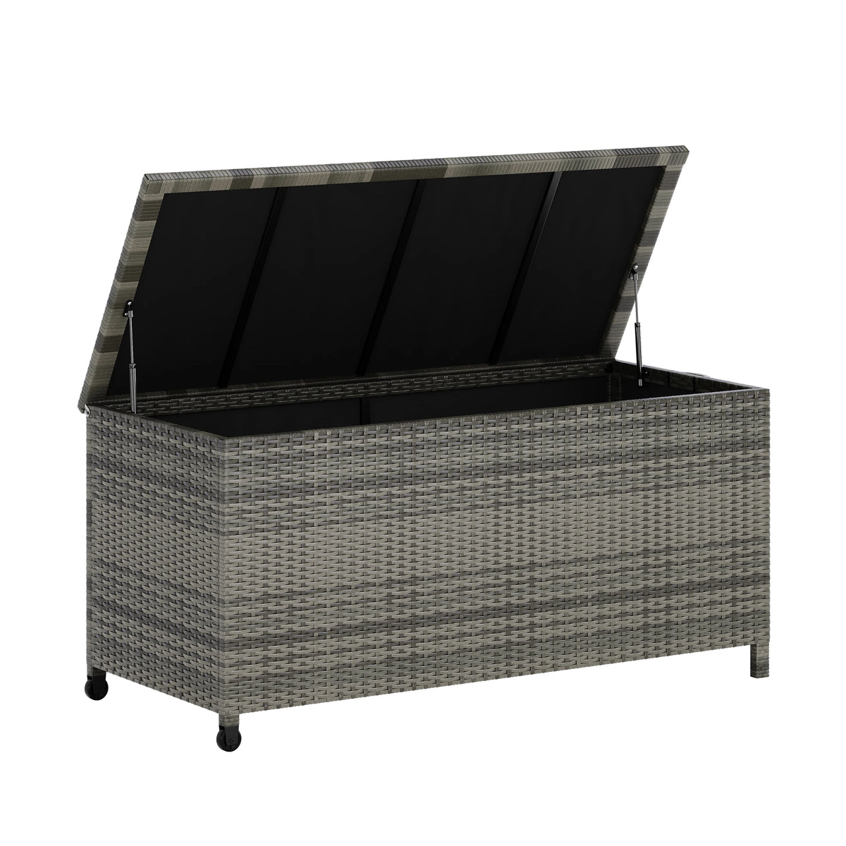 HiMISS Waterproof Outdoor Storage Chest With Wheels And Handles