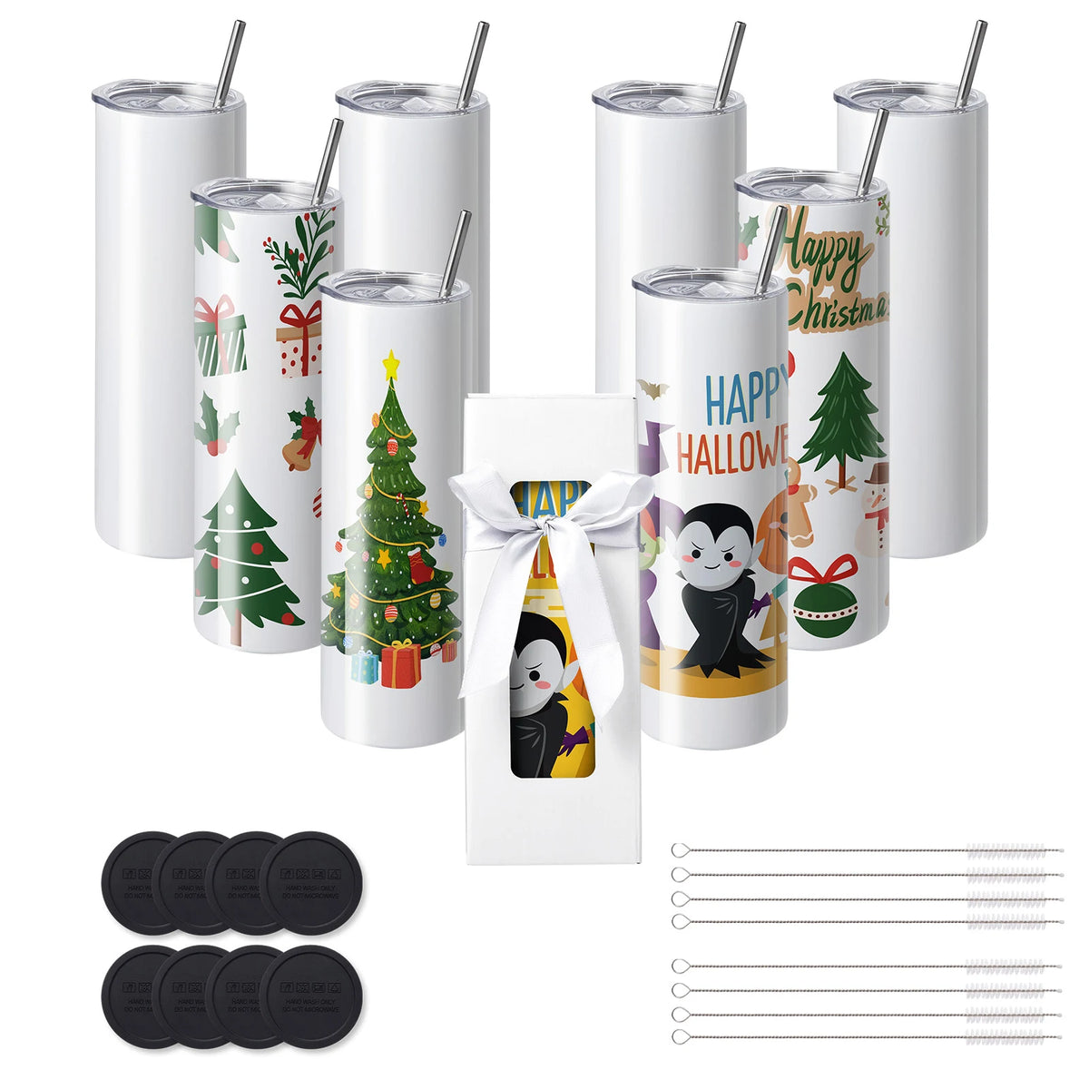 SucceBuy Stainless Steel Sublimation Tumblers for Custom Heat Transfer