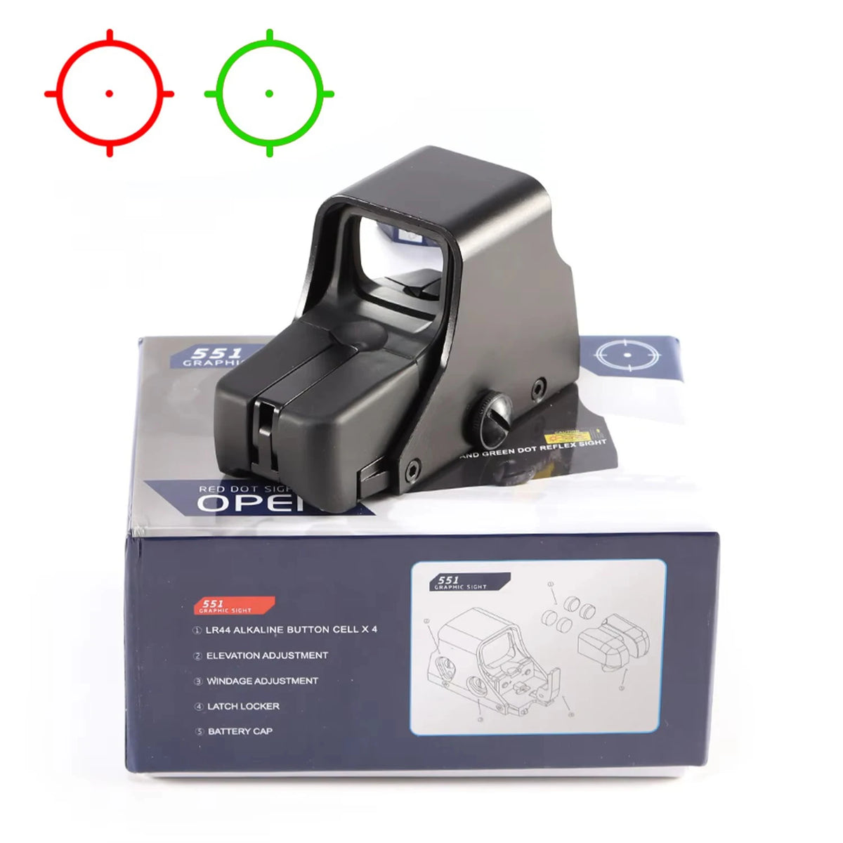 Nabila Holographic Red Dot Sight With Picatinny Rail Mount