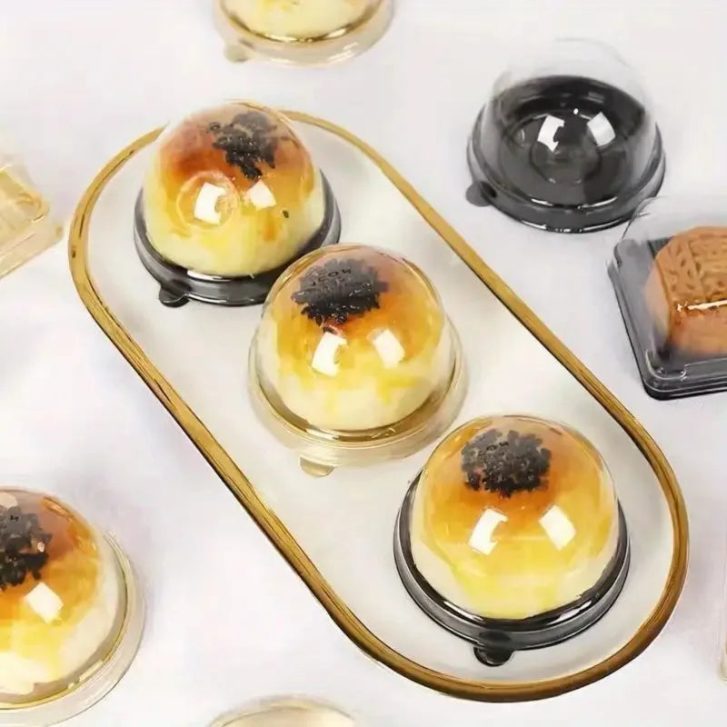 Plastic Dome Cake Boxes for Cupcakes, Cheesecakes and Desserts