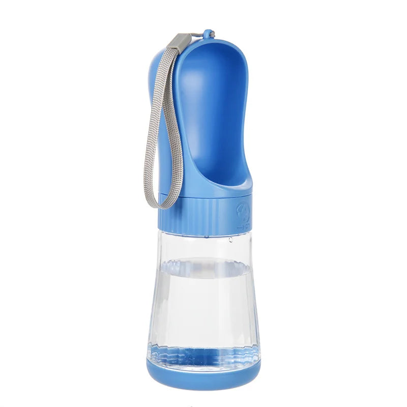 Portable Two In One Glass Pet Travel Water Bottle Dispenser