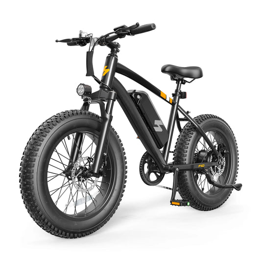Hopepeak F10 Fat Tire Electric Mountain Bike With 1200W Motor