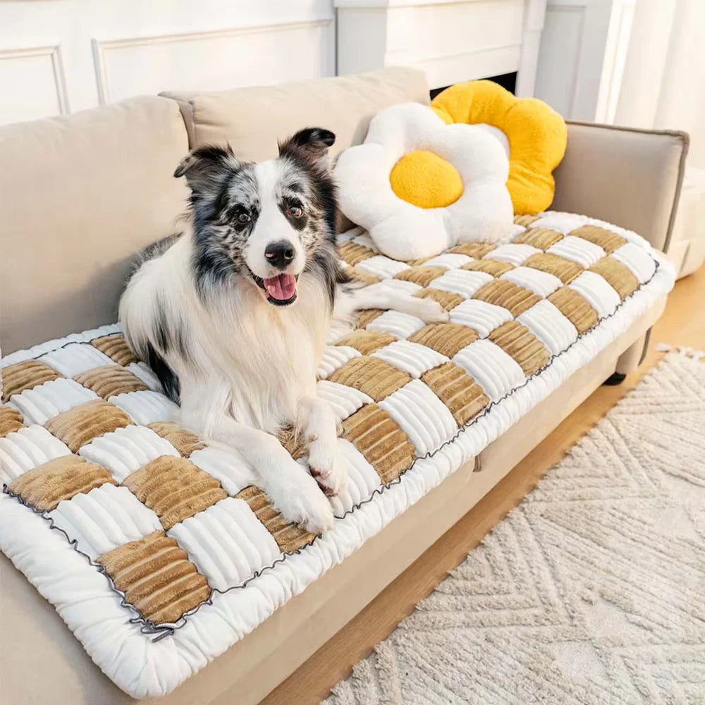 CWV Coral Fleece Dog Bed Cover With Anti Slip Protection