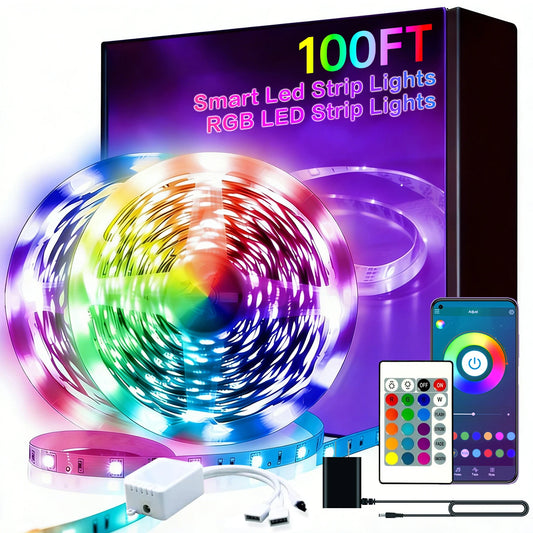 GUPUP Flexible LED Strip Lights With Remote Music Sync