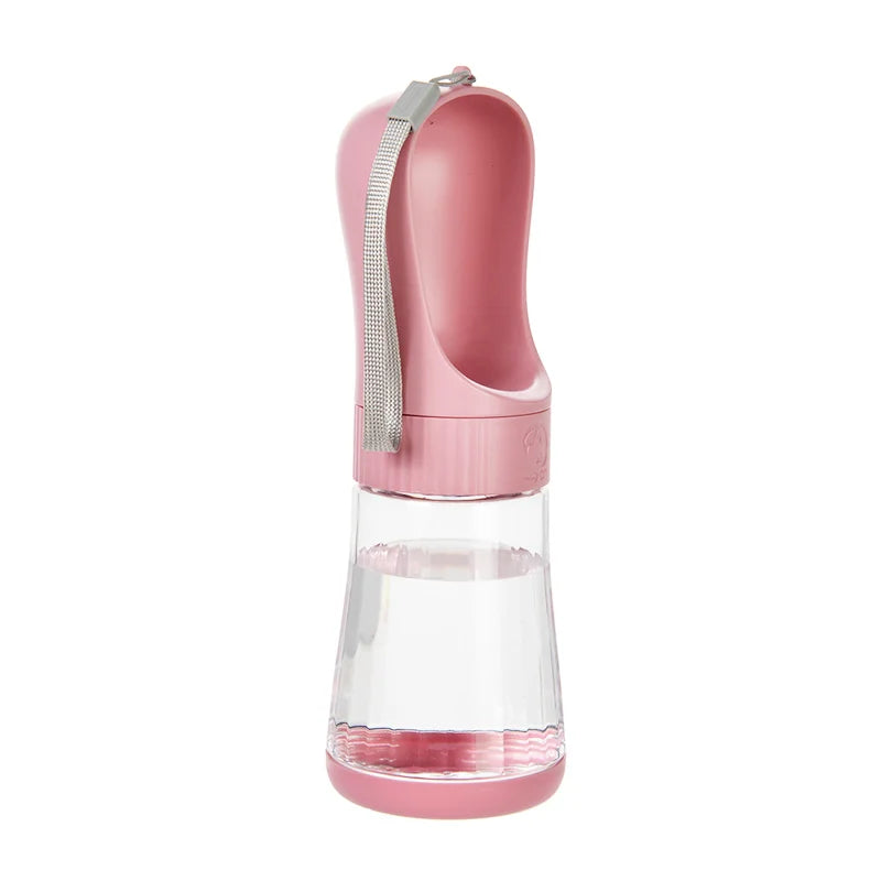 Portable Two In One Glass Pet Travel Water Bottle Dispenser