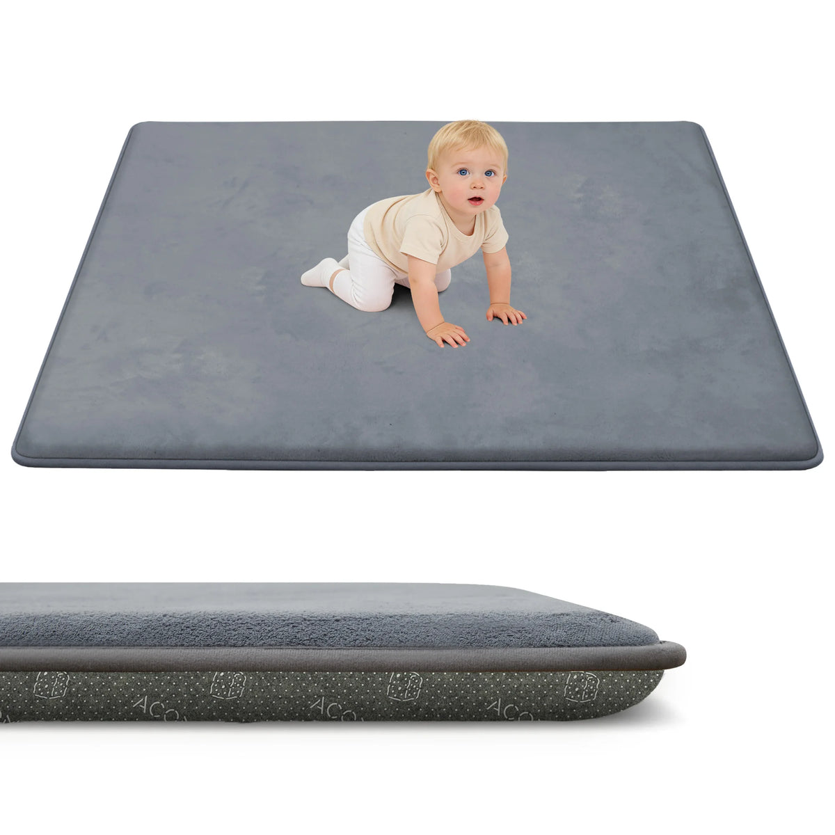 Huloo Sleep Baby Foam Play Mat for Tummy Time Crawling