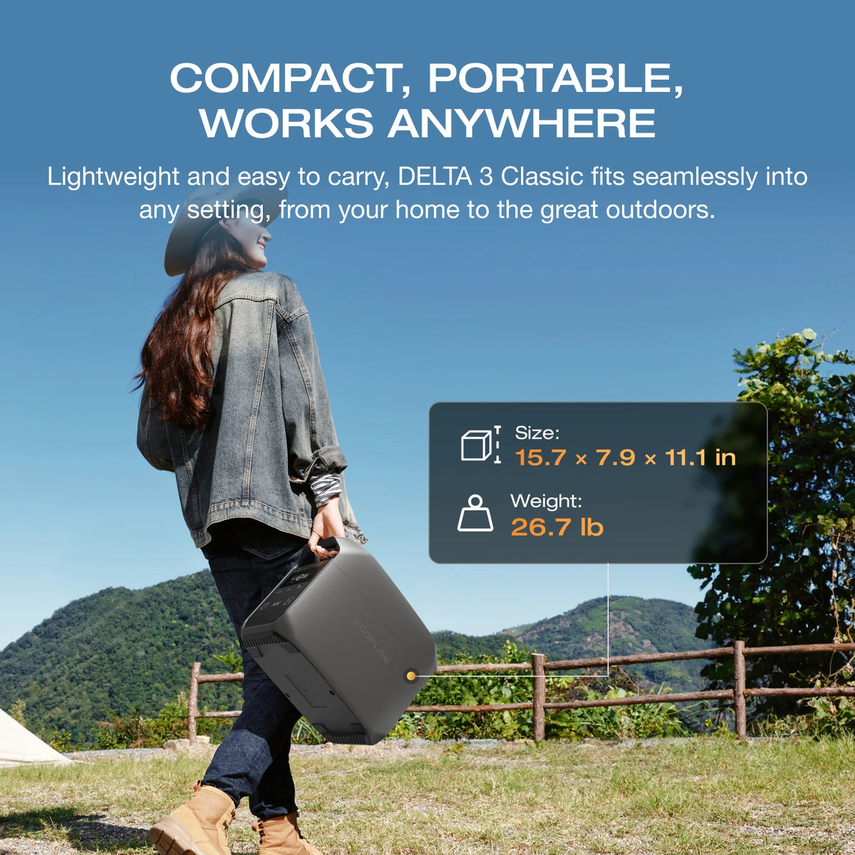 Ecoflow Delta 3 Solar Generator 1024Wh LiFePO4 Portable Power Station