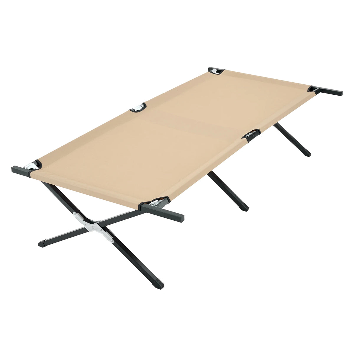 JHK Collapsible Folding Camping Cot With Heavy Duty Steel Frame
