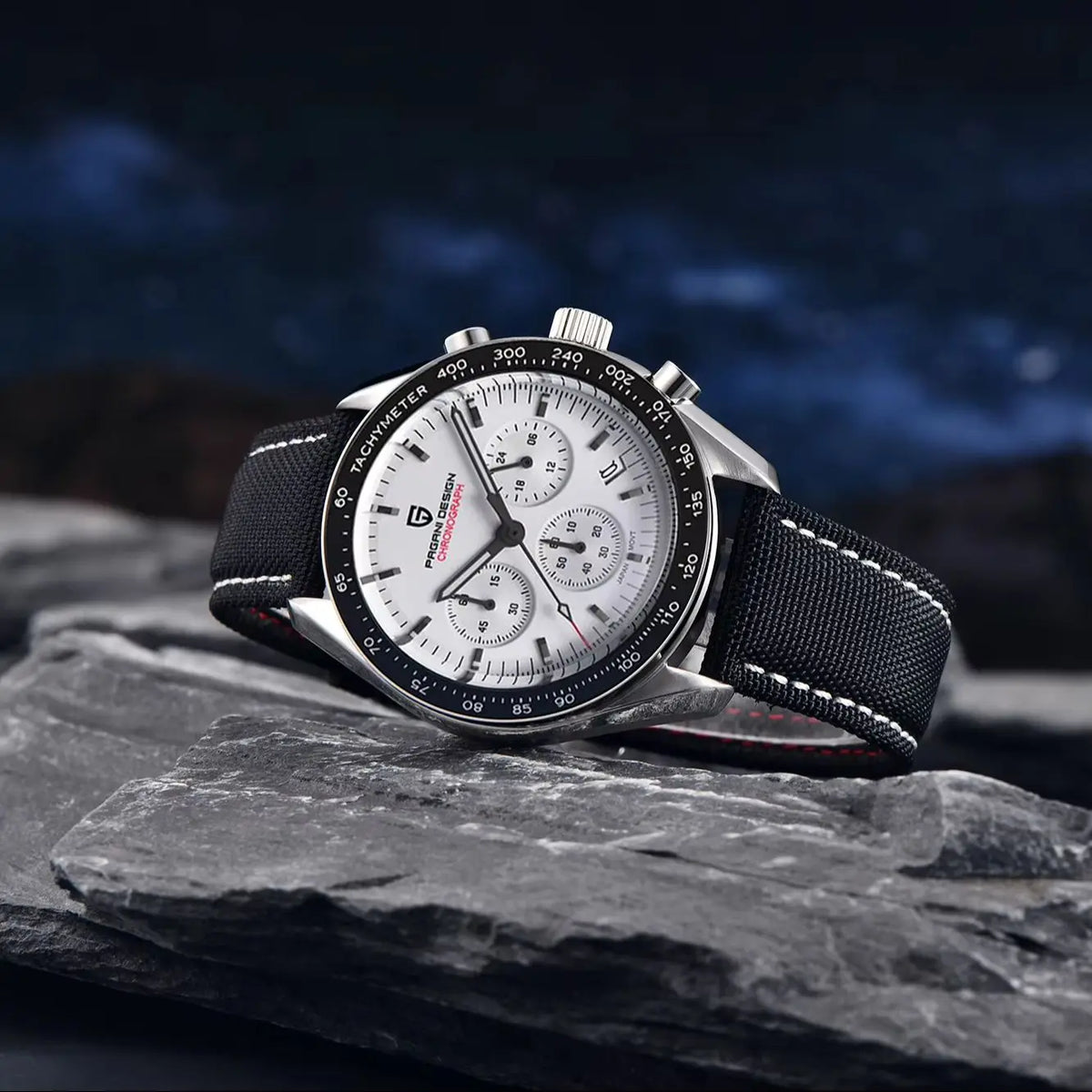 PAGANI DESIGN Men's Quartz Chronograph Sport Watch With Sapphire Glass