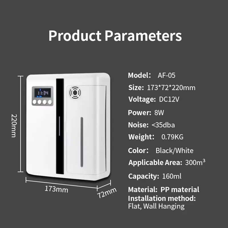NAMSTE Bluetooth Wall Hanging Aroma Diffuser for Home Fragrance