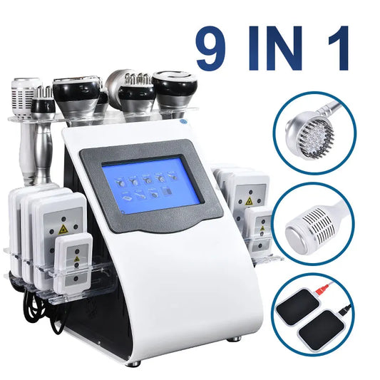 Amilibeauty 9 In 1 Cavitation Vacuum Body Slimming Machine