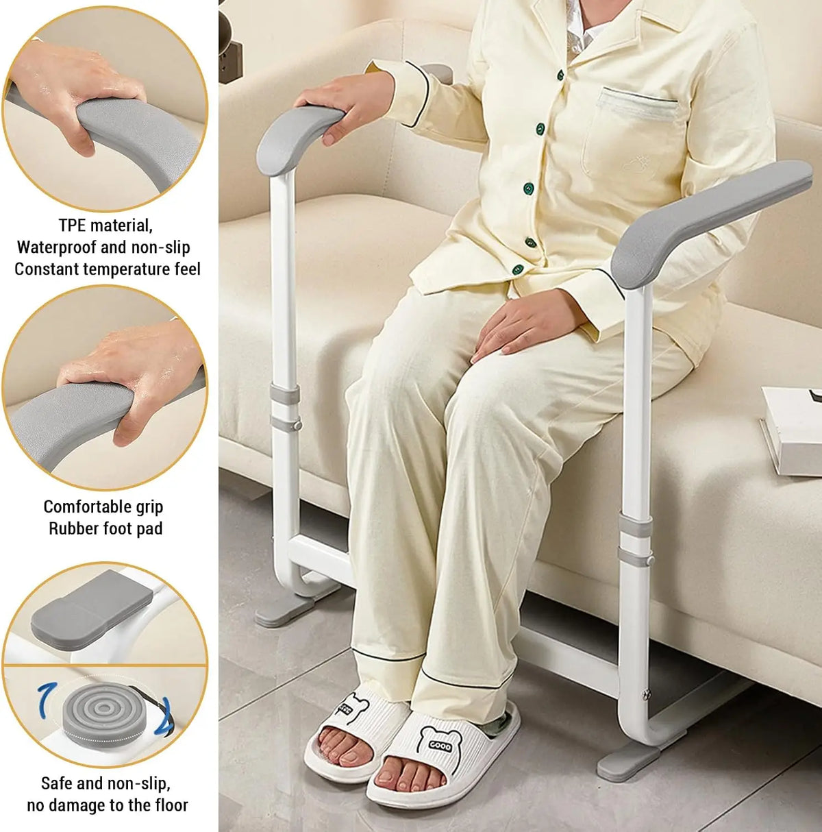 Sofa Stand Assist Rail for Elderly and Mobility Support