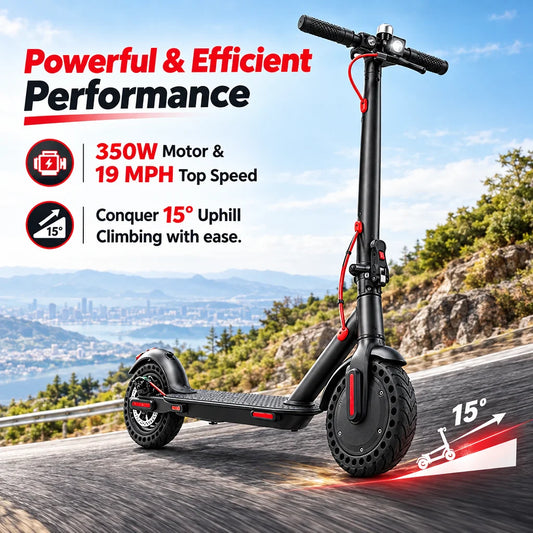 Foldable Electric Scooter With Smart App, LCD And LED Lights