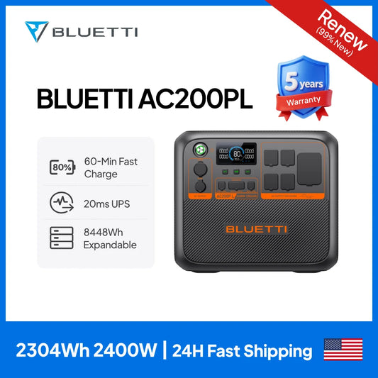 BLUETTI AC200PL Portable Power Station for Home and Outdoor Backup