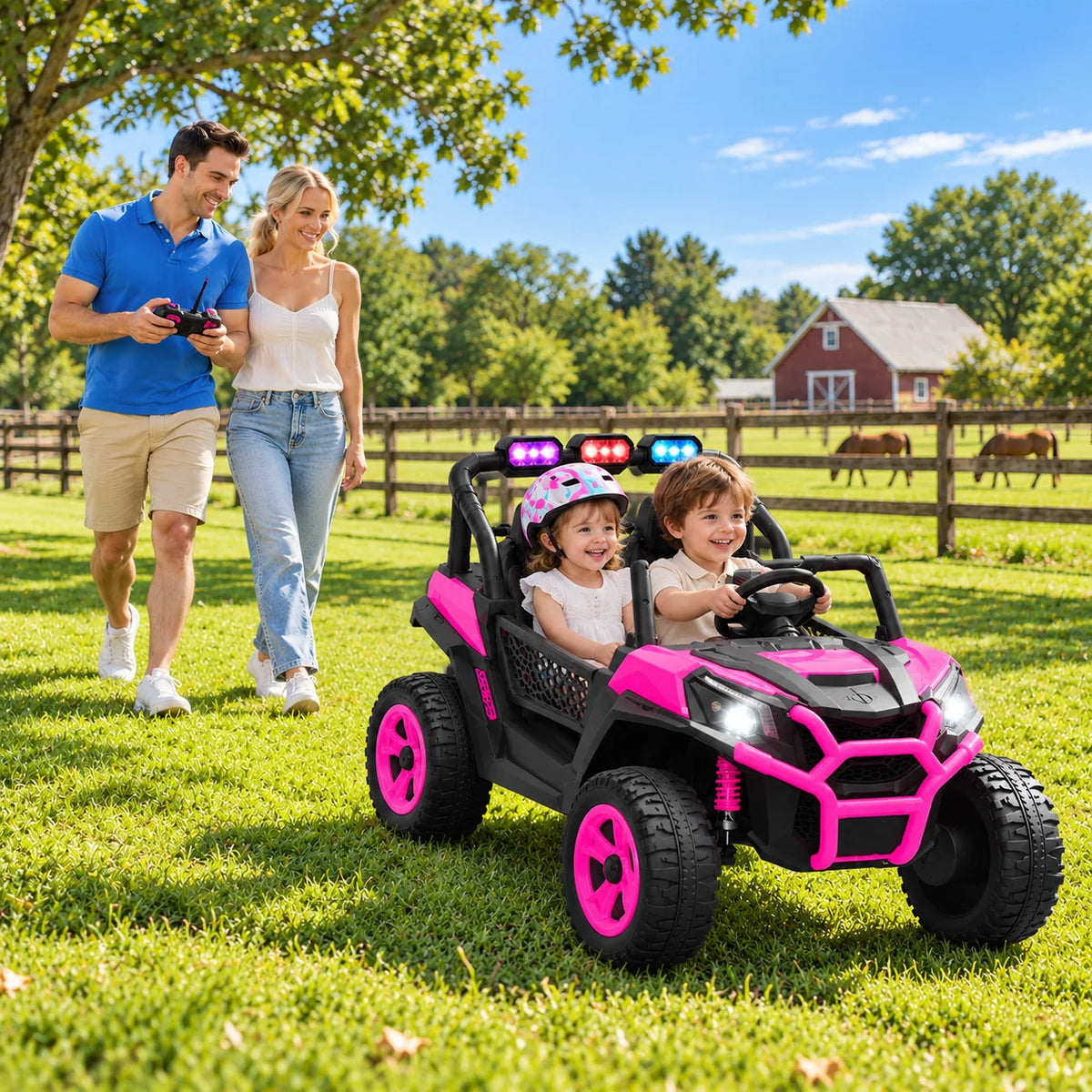 JOYRACER 24V Two Seater Electric Off Road Ride On UTV