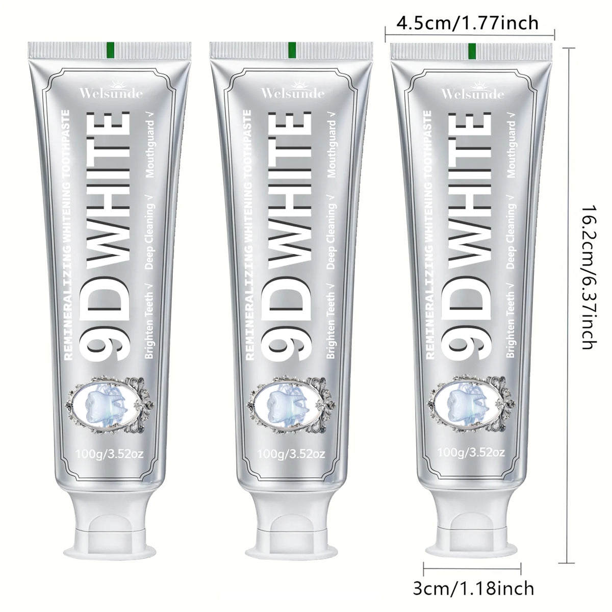 Welsunde Hydroxyapatite Whitening Toothpaste For Enamel And Fresh Breath