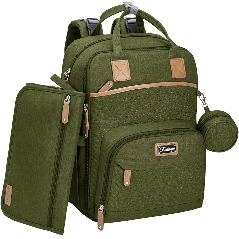 Kabaqoo Diaper Backpack With Changing Pad And Pacifier Case