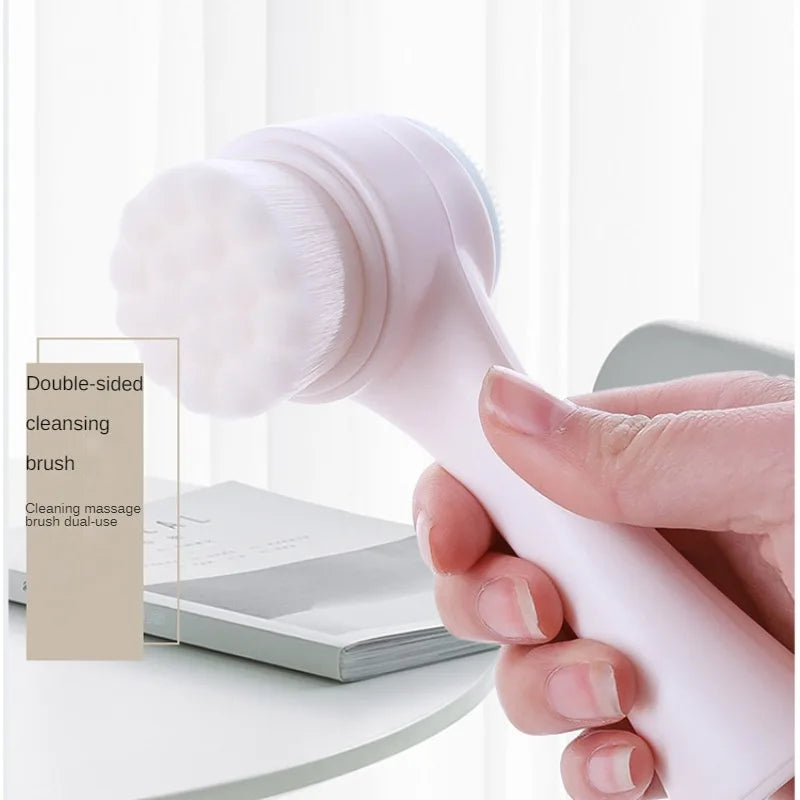 Double Sided Silicone Facial Cleansing Brush For Deep Pore Cleaning