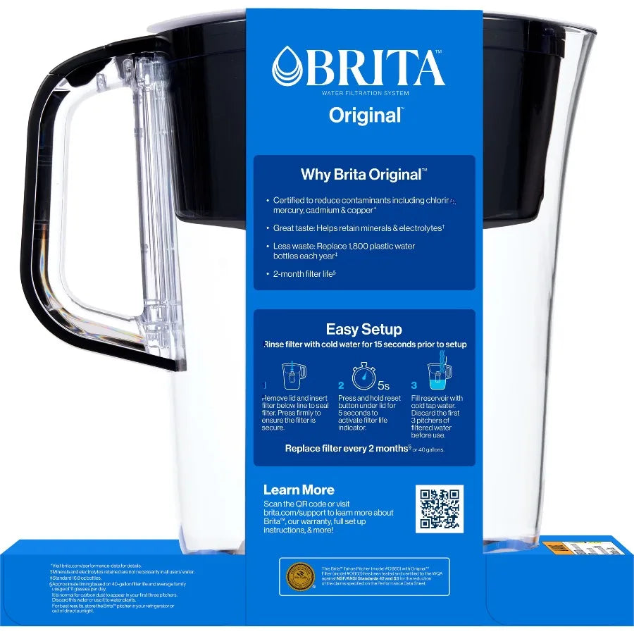Brita Water Filter Pitcher With Standard Filtration For Better Taste