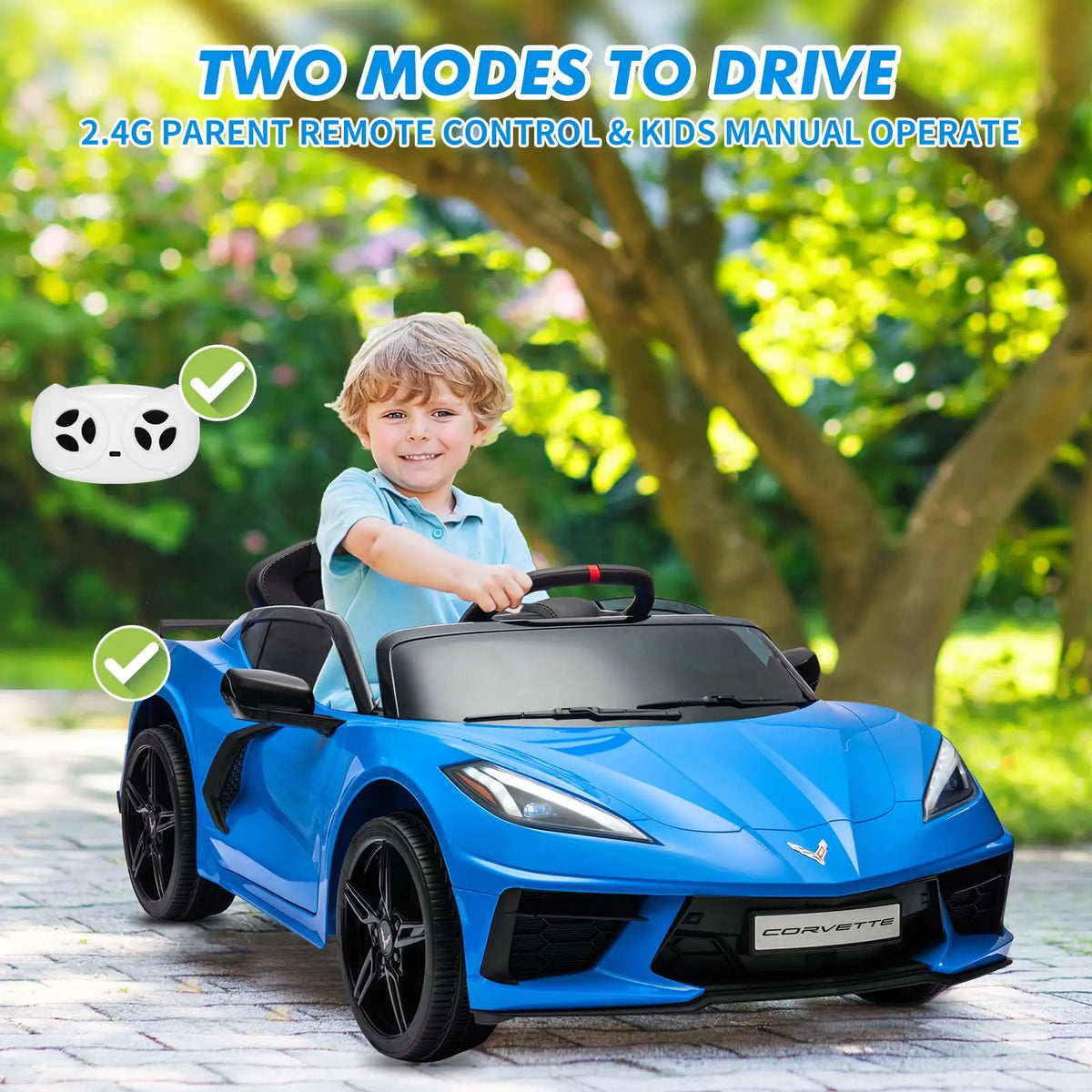 HiMISS Kids Ride On Sports Car With Parent Remote Control