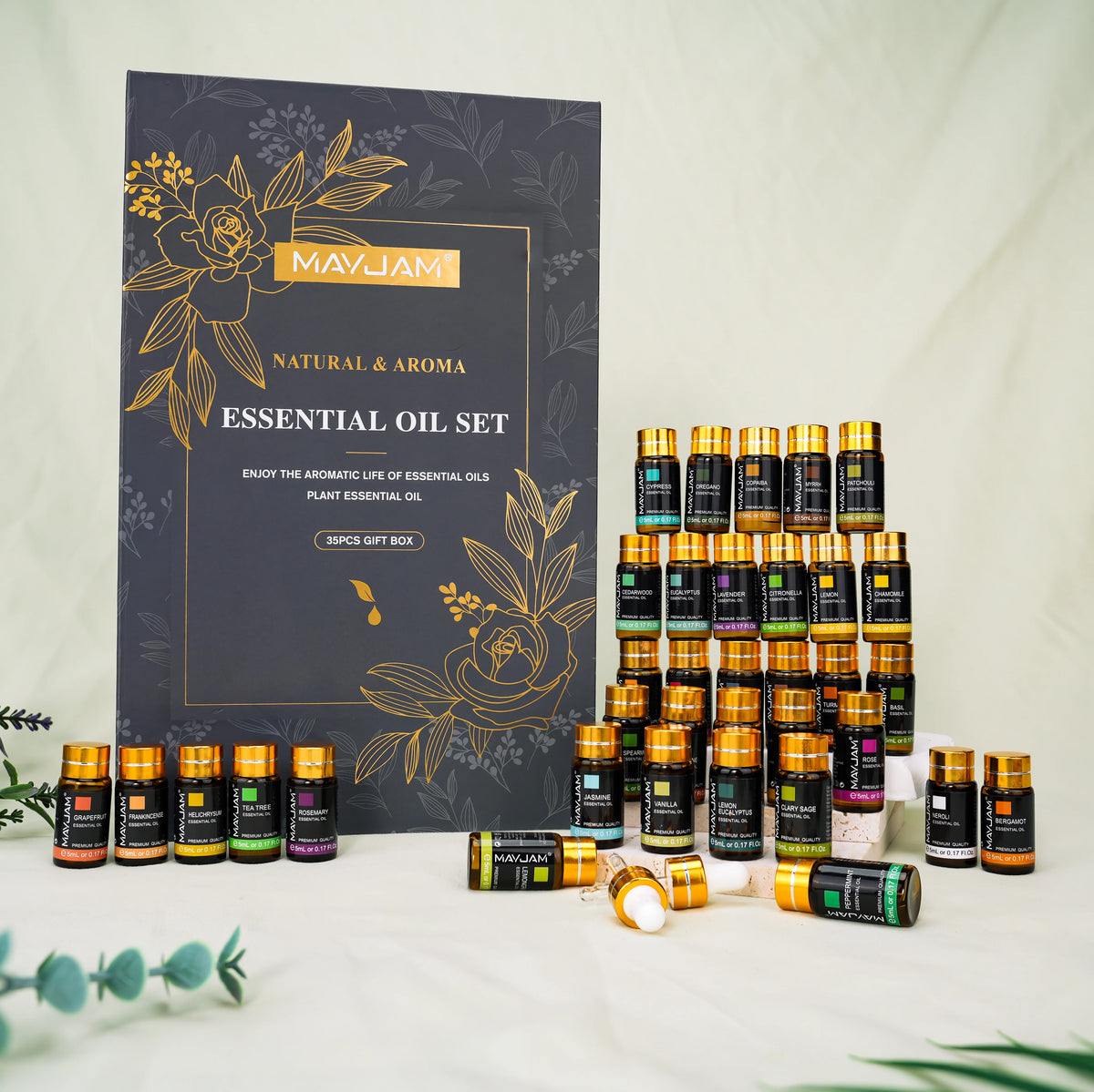MAYJAM Essential Oil Set for Diffusers and Home Fragrance