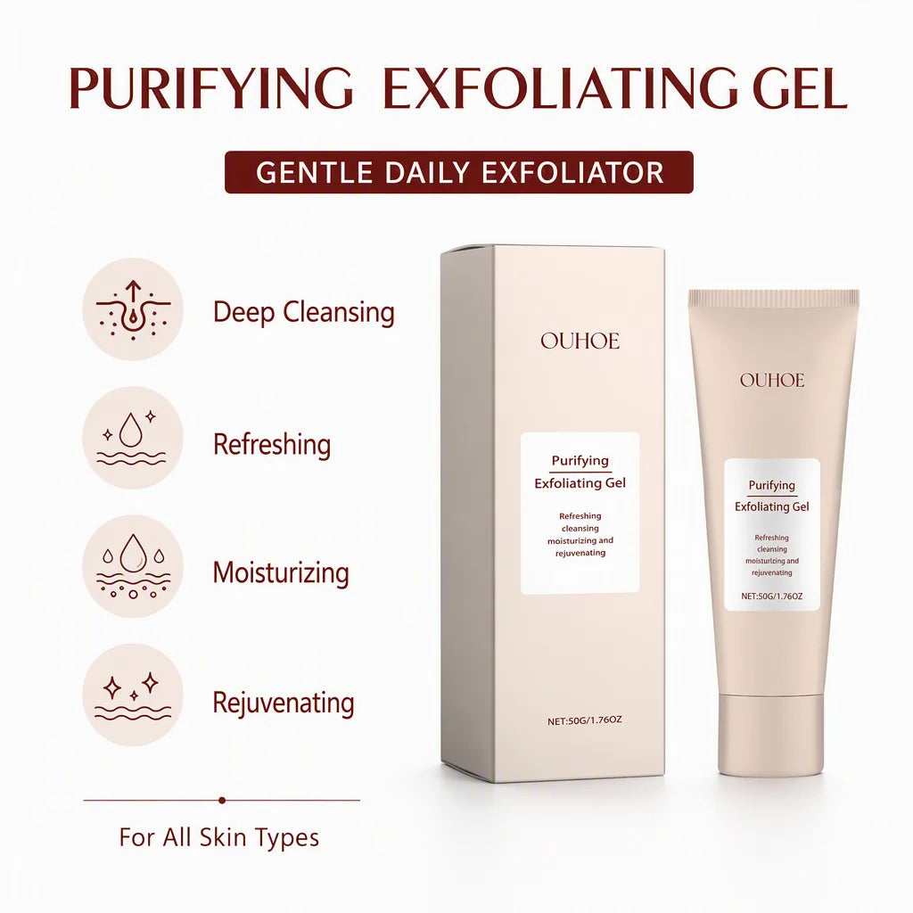 Ouhoe Deep Cleansing Facial Exfoliating Gel for Blackhead Removal