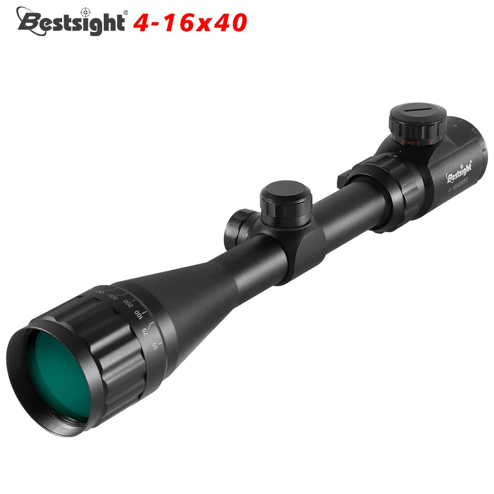 Nabila Illuminated Red Green Dot Adjustable Objective Rifle Scope