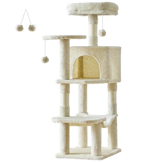 JHK Multi Level Cat Tree With Sisal Scratching Posts For Cats