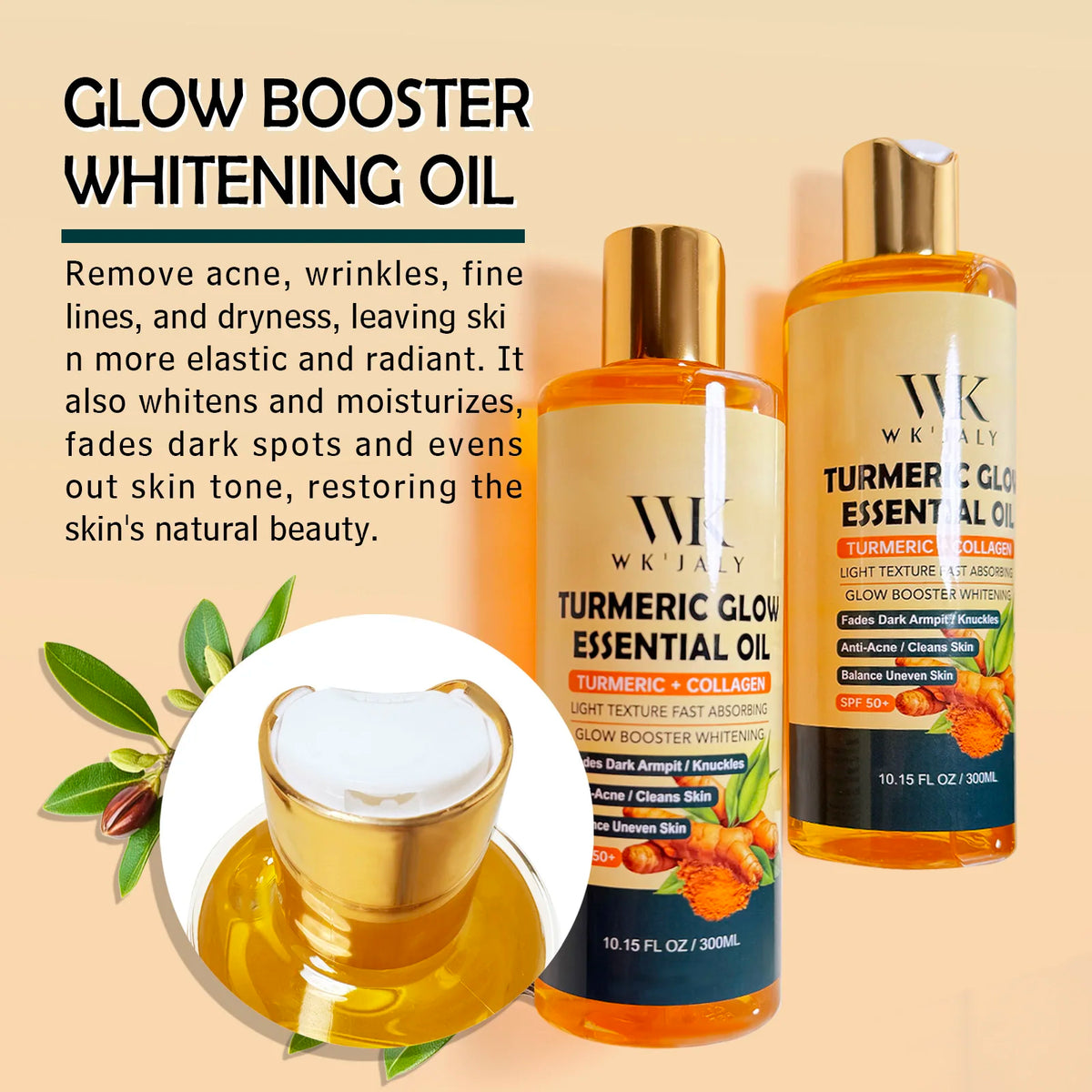 Turmeric Glow Body Oil for Moisturizing and Even Looking Skin