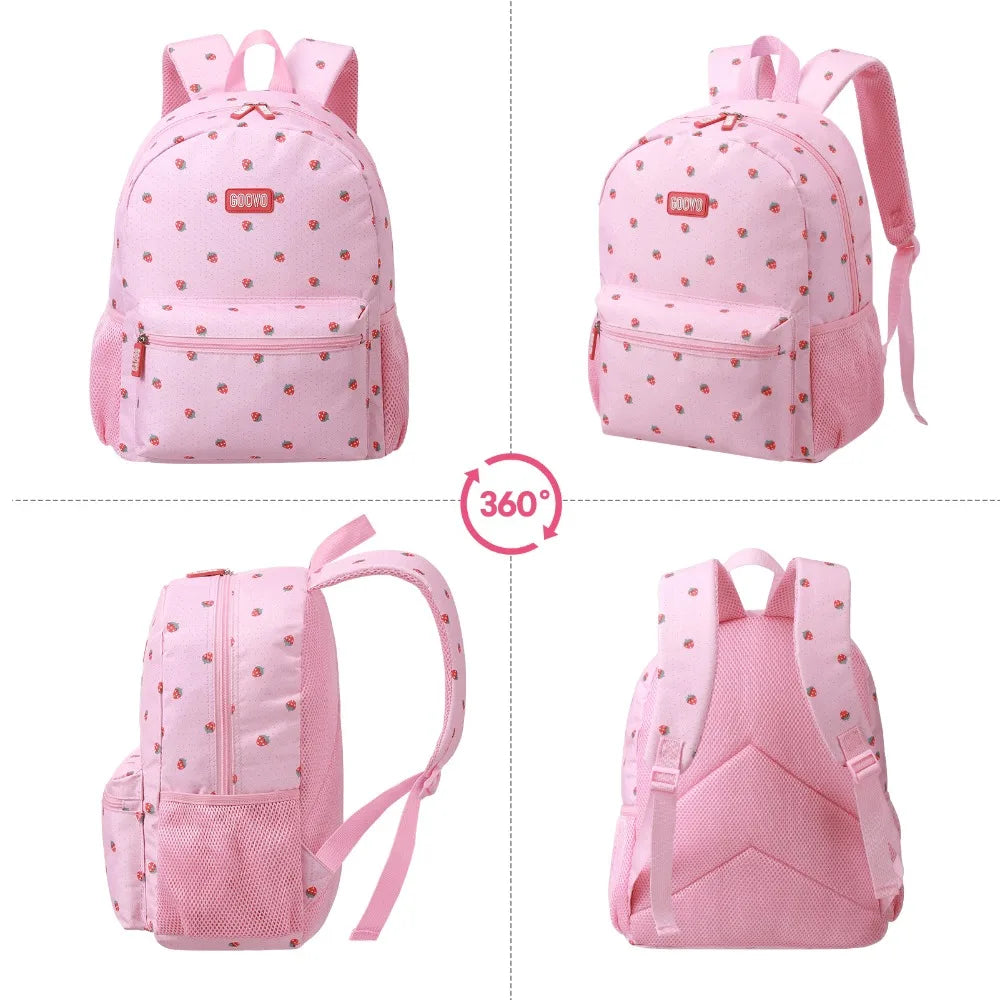 Girls School Backpack Set With Lunch Bag And Pencil Case