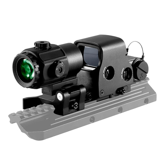 Nabila Tactical Airsoft Holographic Sight With Magnifier And QD Mount