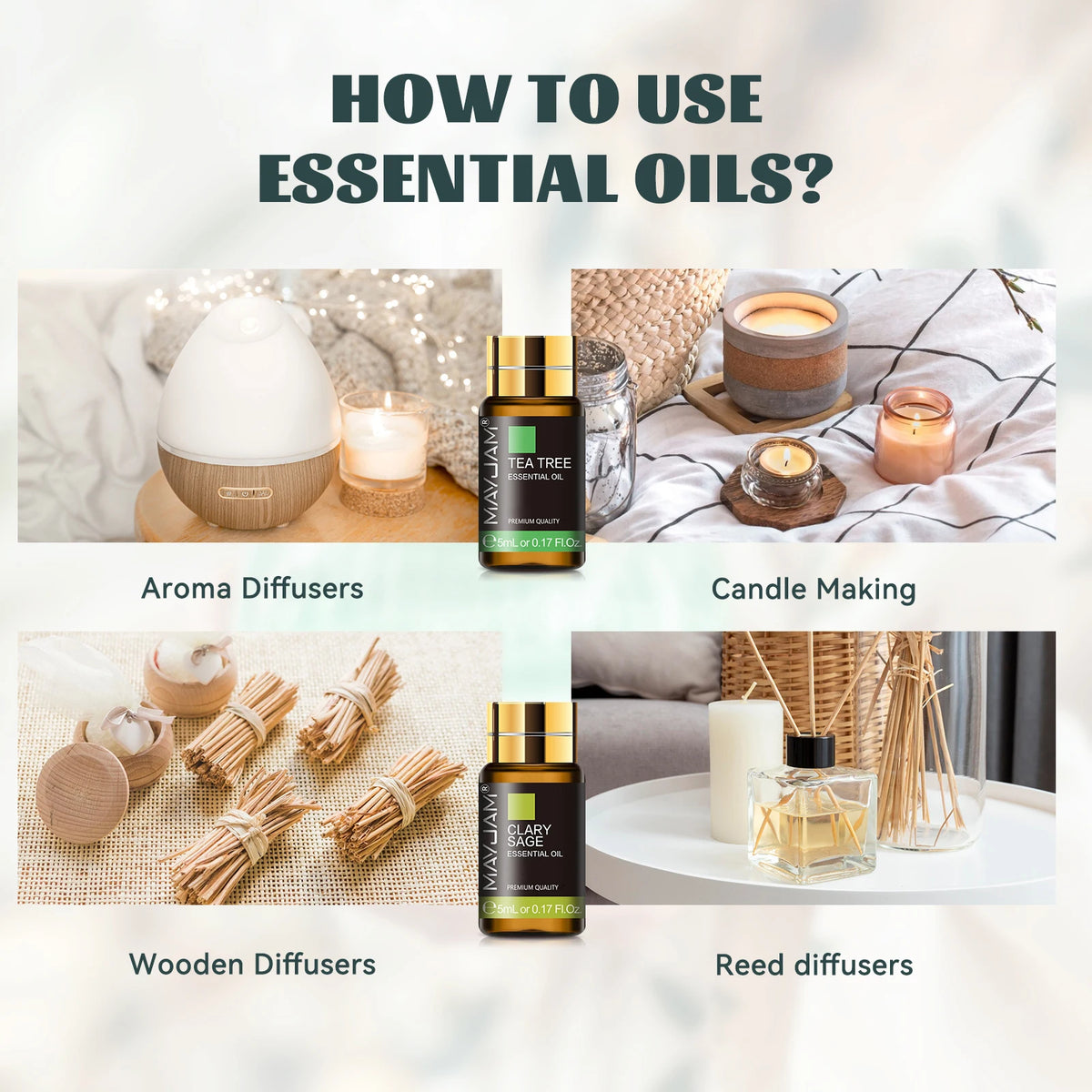 Mayjam Premium Aromatherapy Essential Oil Collection Set