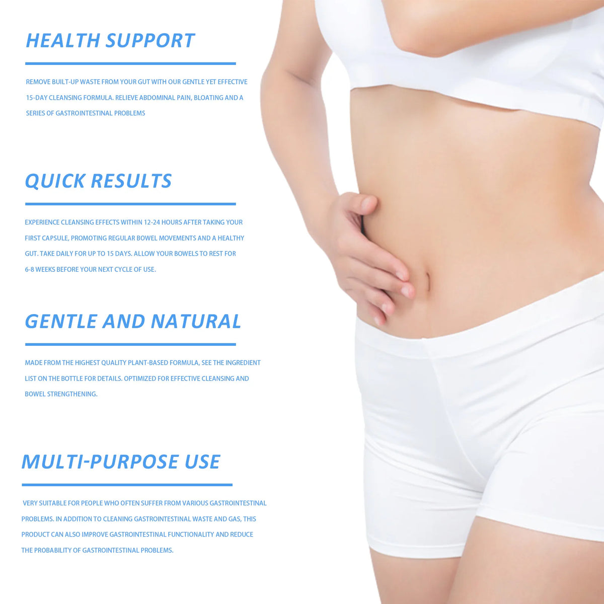 Gut And Colon Cleanse Capsules For Digestive Support and Energy