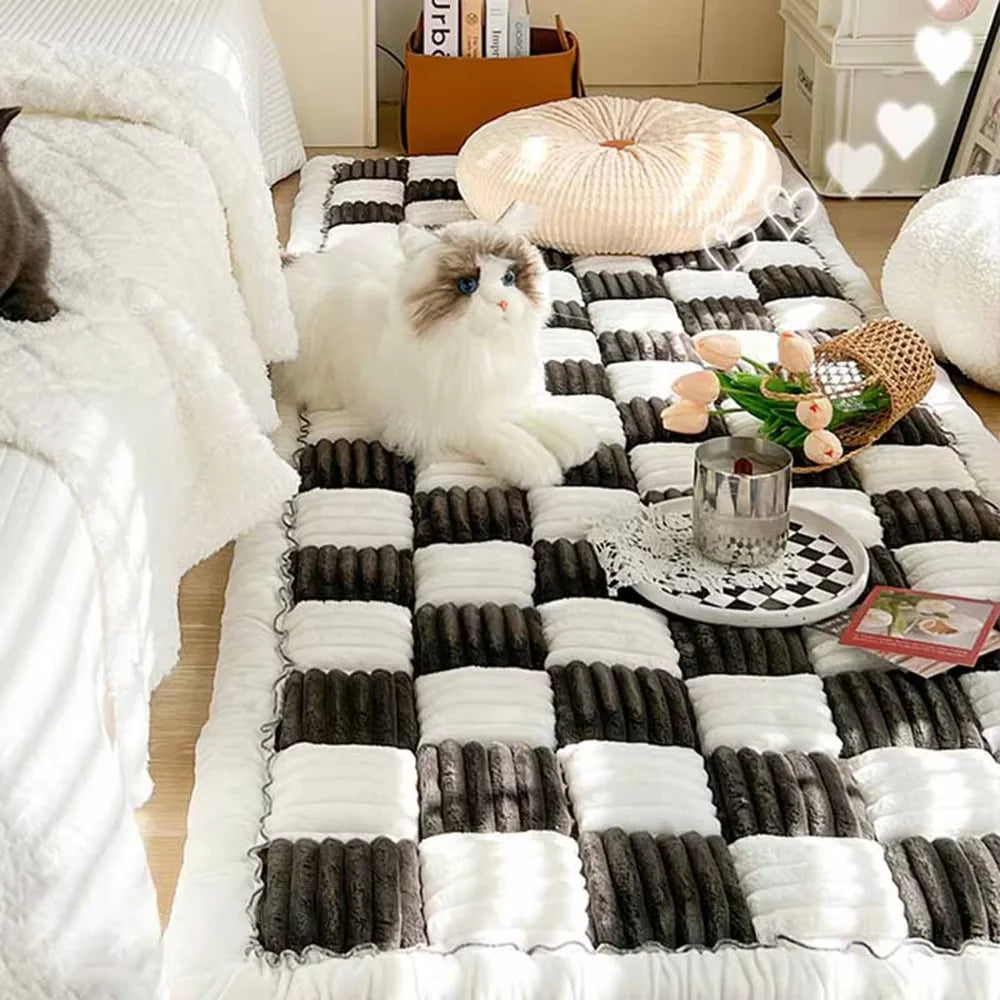 CWV Coral Fleece Dog Bed Cover With Anti Slip Protection
