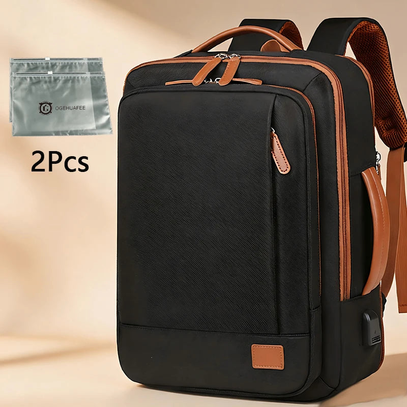 OGEHUAFEE Expandable Travel Laptop Backpack With Storage Bags