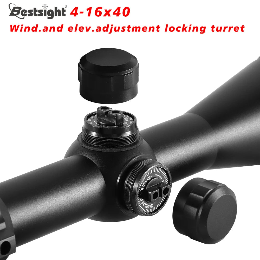 Nabila Illuminated Red Green Dot Adjustable Objective Rifle Scope