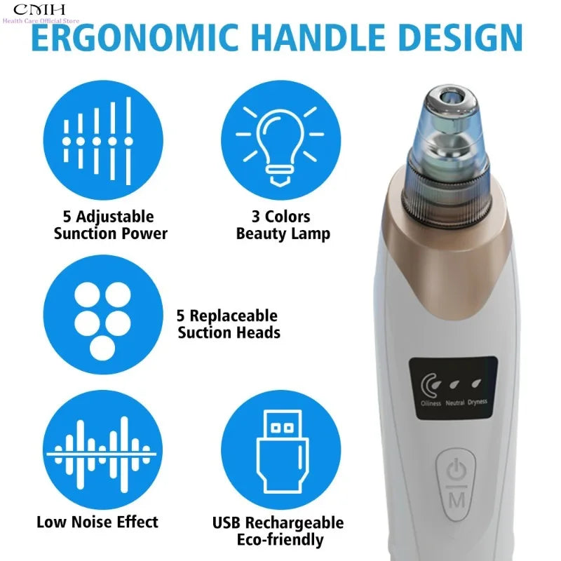 CMH Blackhead Remover Vacuum Pore Cleaner With Adjustable Suction