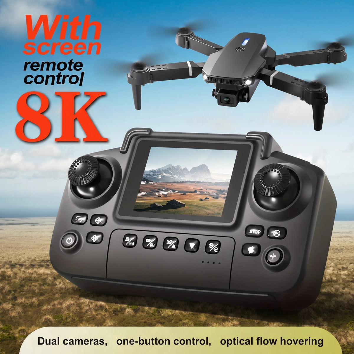 EVANOVM E88 Pro Max Foldable Drone With Dual Cameras