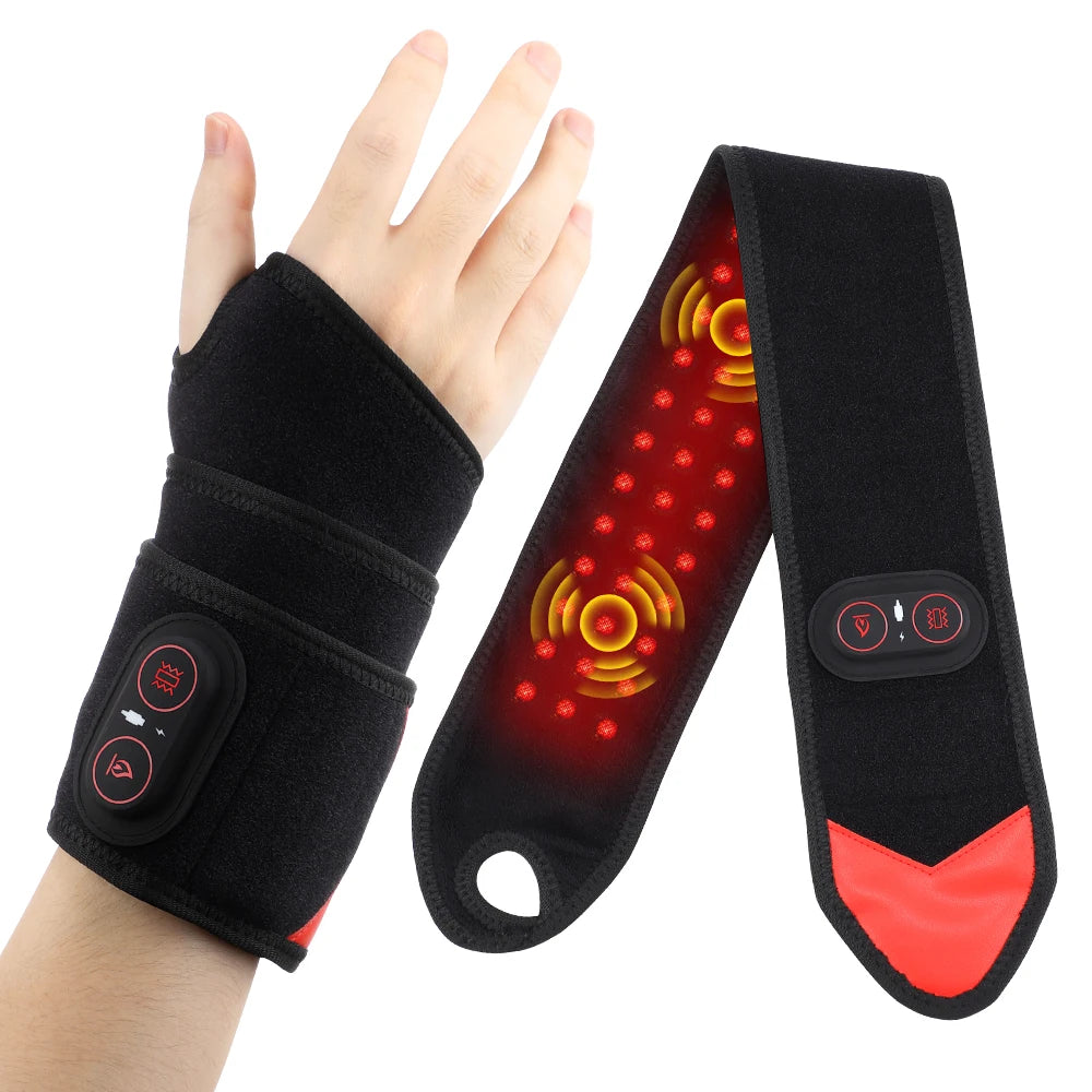 Hailicare Wireless Vibration Heating Wrap With Red Light Therapy