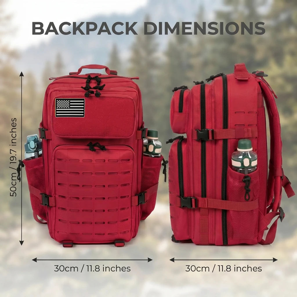 ReFire Gear Tactical MOLLE Backpack for Hiking Camping and Travel