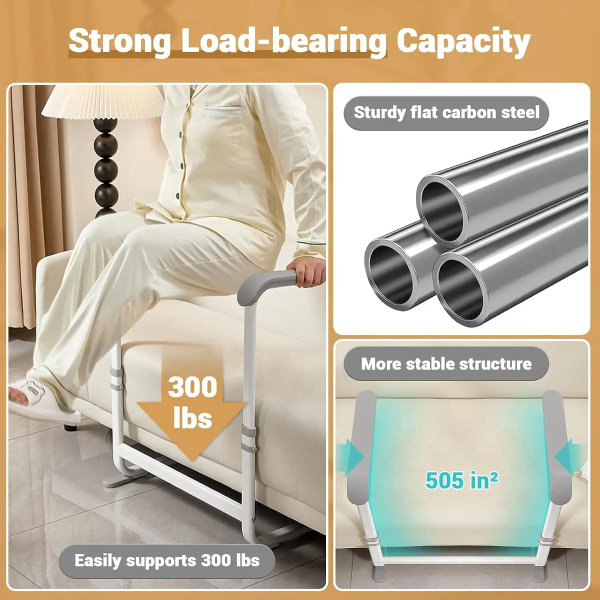 Sofa Stand Assist Rail for Elderly and Mobility Support