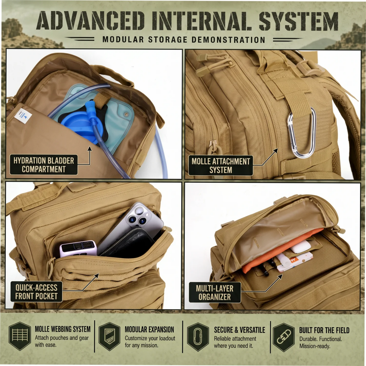 ReFire Gear Hunting Backpack for Outdoor Camping and Hiking