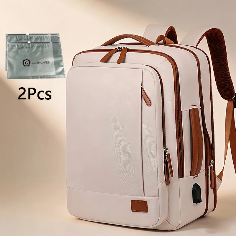 OGEHUAFEE Expandable Travel Laptop Backpack With Storage Bags