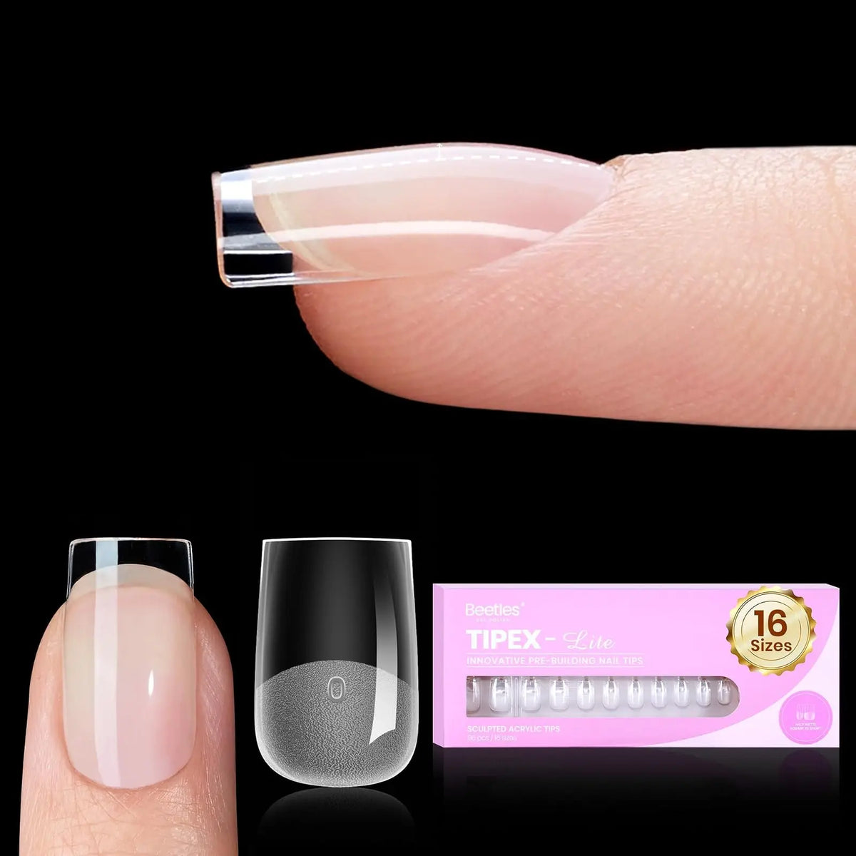 Beetles Full Cover Soft Gel Press On Nail Extension Tips