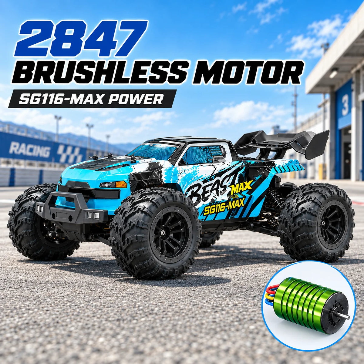 ZNLYRION SG116MAX PRO 4WD Offroad RC Buggy With Metal Gears