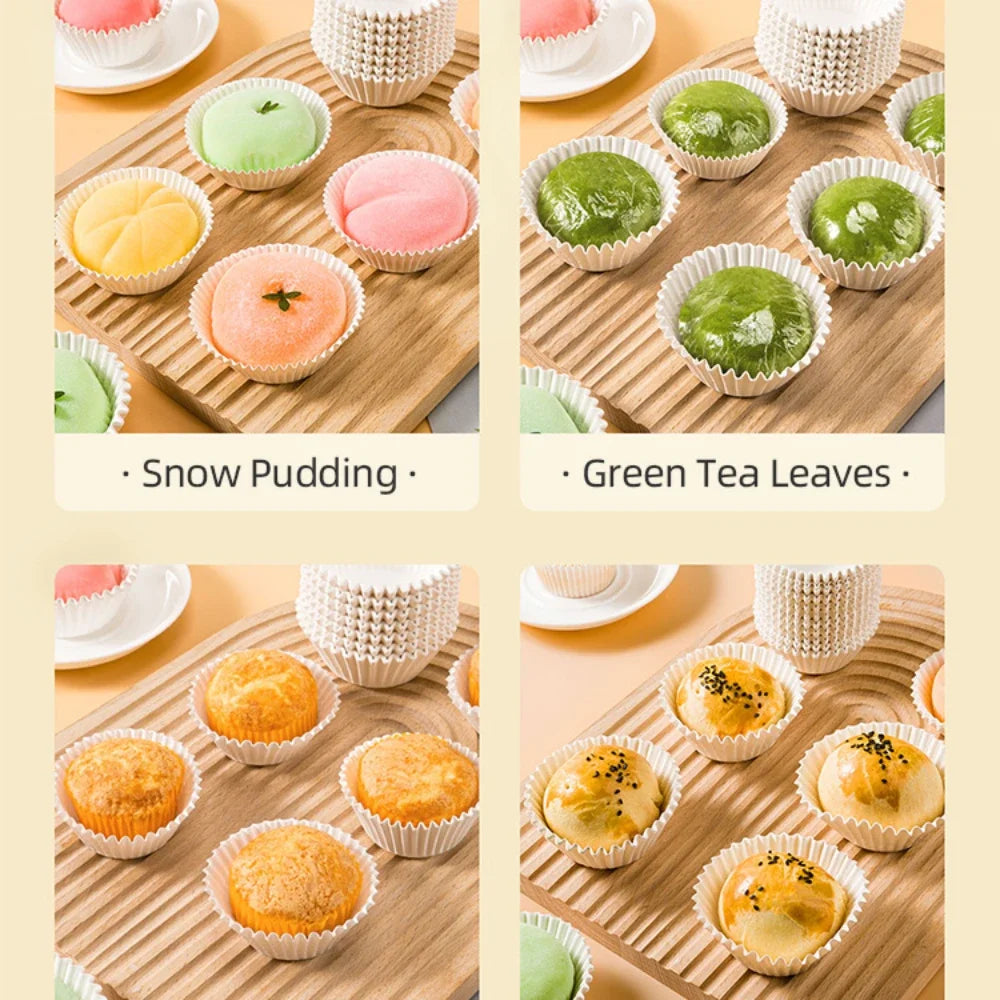 Food Grade Paper Baking Cups for Cupcakes Muffins and Cakes