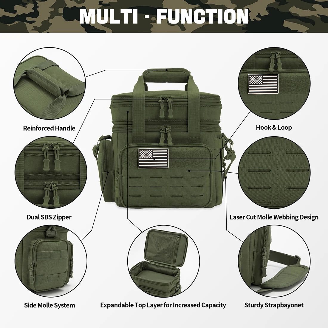 ReFire Gear Expandable Insulated Cooler Bag for Camping and Outdoor Use